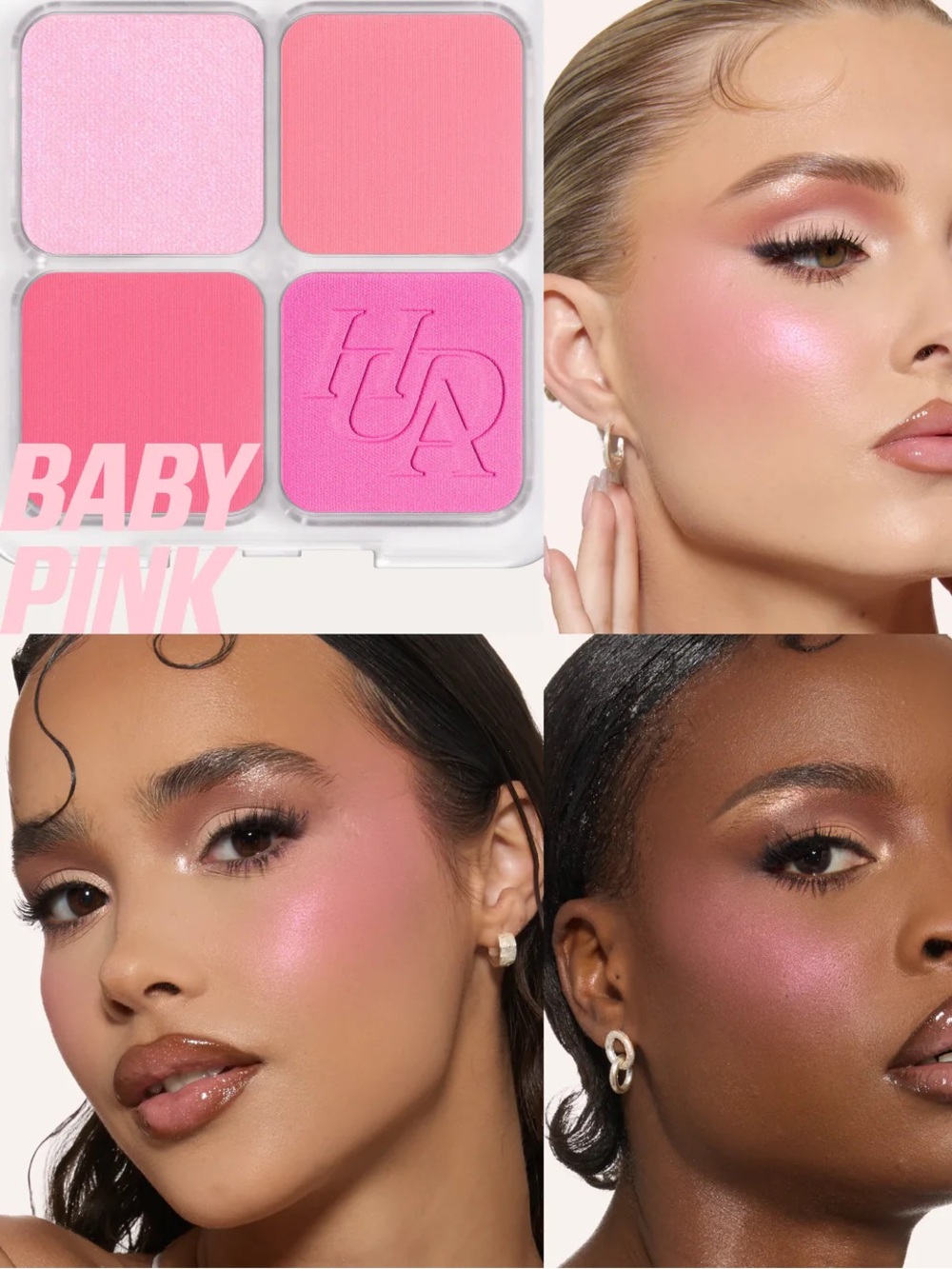 Huda Beauty Baby Pink Cheek Palette Blush